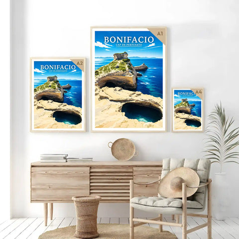 Affiche Bonifacio Cap de Pertusato