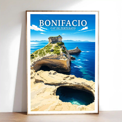 Affiche Bonifacio Cap de Pertusato