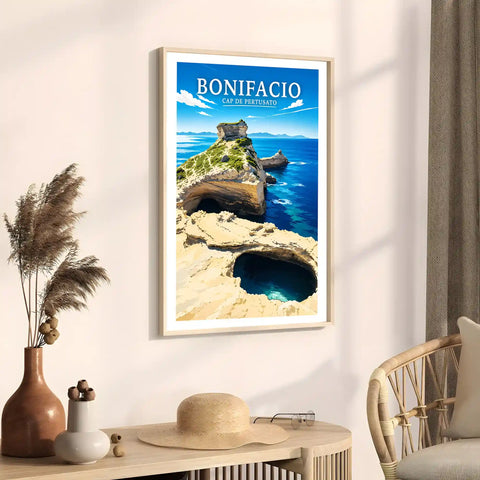 Affiche Bonifacio Cap de Pertusato