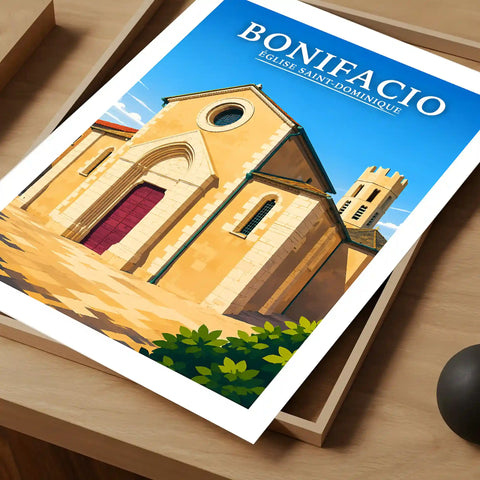 Affiche Bonifacio Église Saint-Dominique