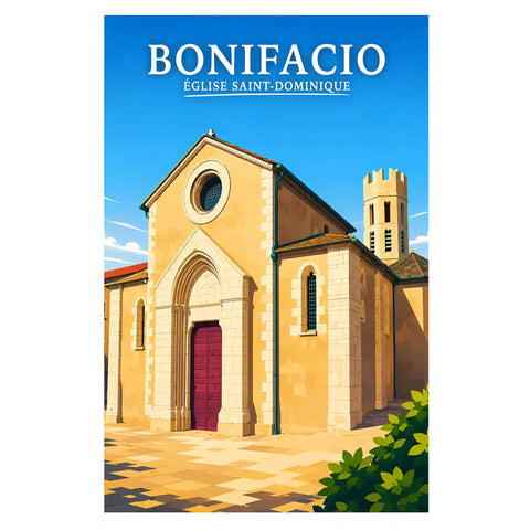 Affiche Bonifacio Église Saint-Dominique