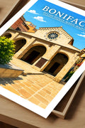 Affiche Bonifacio Église Sainte-Marie-Majeure
