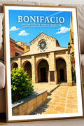 Affiche Bonifacio Église Sainte-Marie-Majeure
