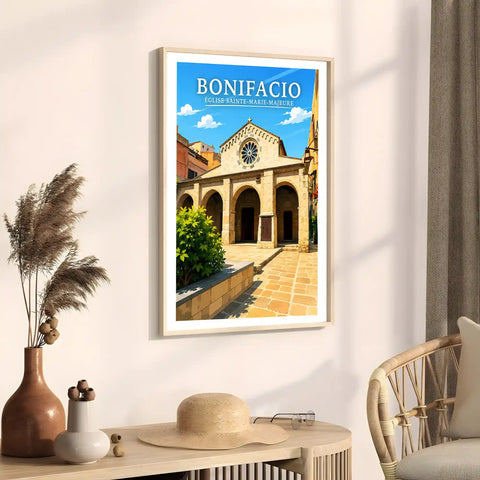 Affiche Bonifacio Église Sainte-Marie-Majeure