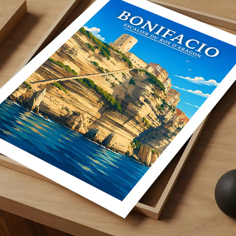 Affiche Bonifacio Escalier du Roy d'Aragon