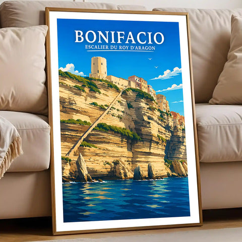 Affiche Bonifacio Escalier du Roy d'Aragon