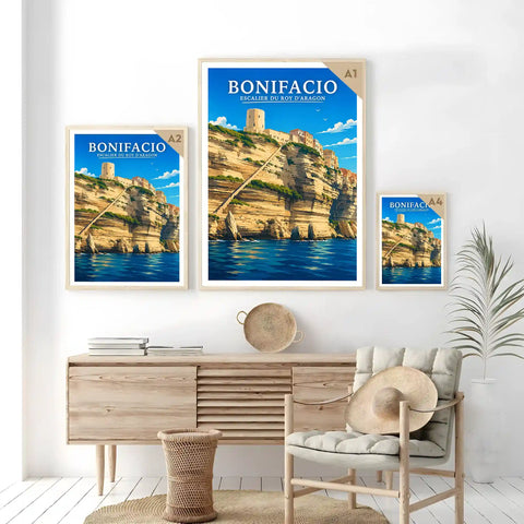 Affiche Bonifacio Escalier du Roy d'Aragon