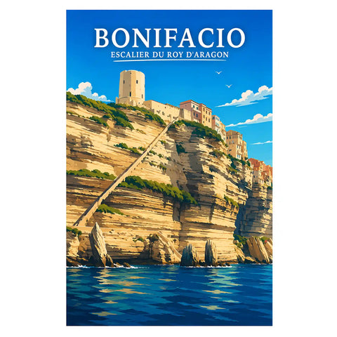 Affiche Bonifacio Escalier du Roy d'Aragon