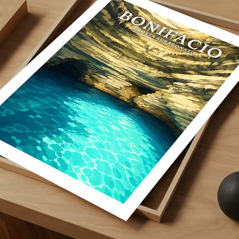 Affiche Bonifacio Grotta Sdragonato