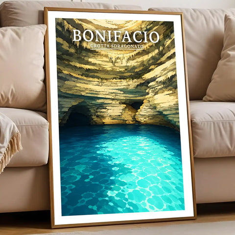 Affiche Bonifacio Grotta Sdragonato
