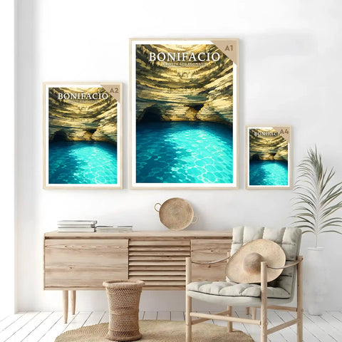 Affiche Bonifacio Grotta Sdragonato