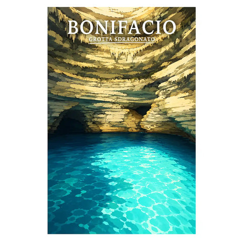 Affiche Bonifacio Grotta Sdragonato