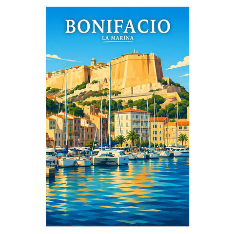 Affiche Bonifacio La Marina