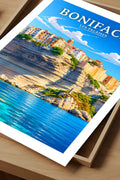Affiche Bonifacio Les Falaises