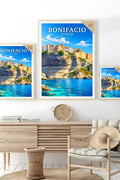 Affiche Bonifacio Les Falaises