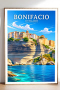 Affiche Bonifacio Les Falaises