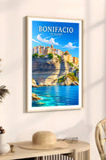 Affiche Bonifacio Les Falaises