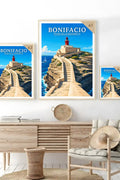 Affiche Bonifacio Phare de la Madonetta