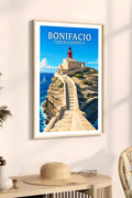 Affiche Bonifacio Phare de la Madonetta