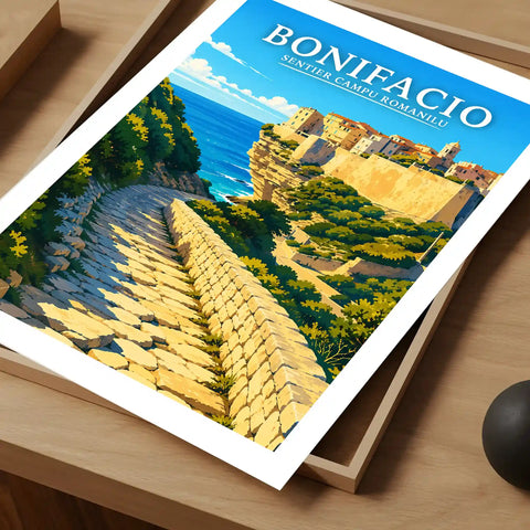 Affiche Bonifacio Sentier Campu Romanilu