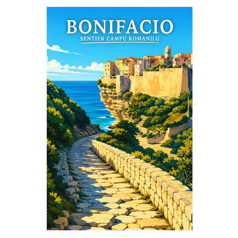 Affiche Bonifacio Sentier Campu Romanilu