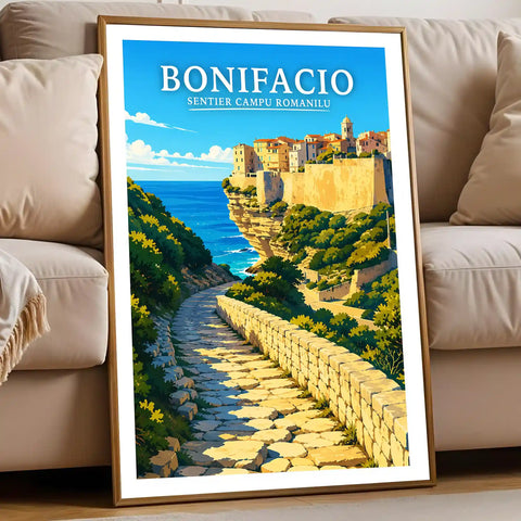 Affiche Bonifacio Sentier Campu Romanilu