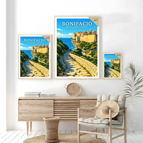 Affiche Bonifacio Sentier Campu Romanilu