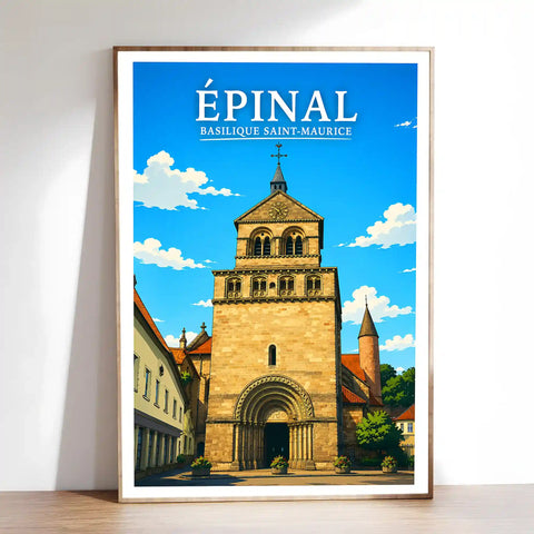 Affiche Épinal Basilique Saint-Maurice
