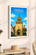 Affiche Épinal Basilique Saint-Maurice