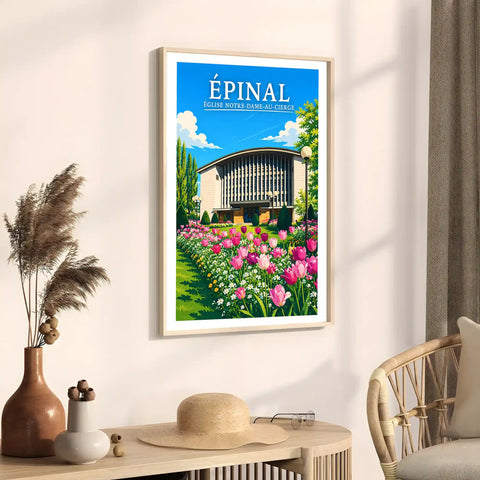 Affiche Épinal Église Notre-Dame-au-Cierge
