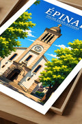 Affiche Épinal Église Saint-Antoine