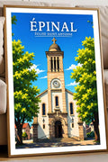Affiche Épinal Église Saint-Antoine