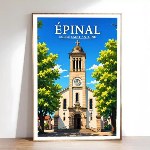 Affiche Épinal Église Saint-Antoine