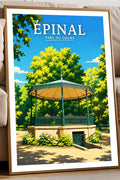 Affiche Épinal Parc du Cours