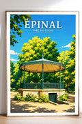 Affiche Épinal Parc du Cours