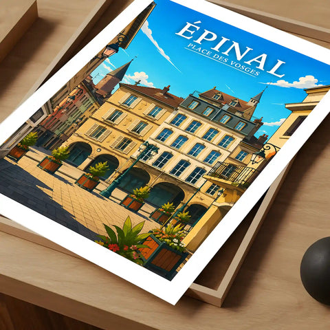 Affiche Épinal Place des Vosges