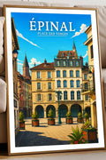 Affiche Épinal Place des Vosges