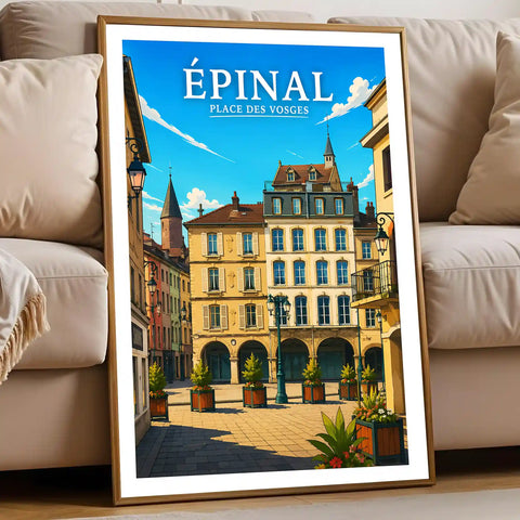 Affiche Épinal Place des Vosges