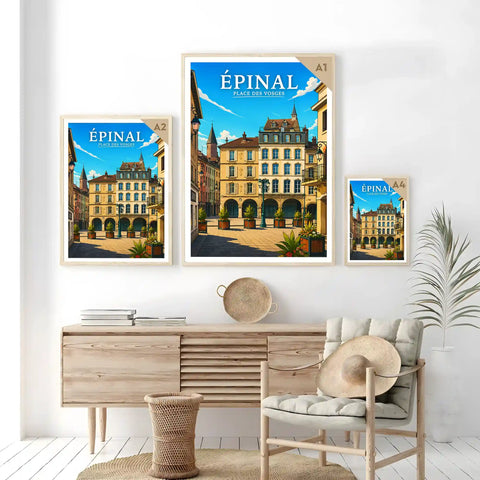Affiche Épinal Place des Vosges