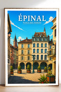 Affiche Épinal Place des Vosges