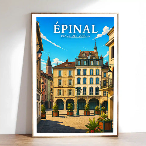 Affiche Épinal Place des Vosges