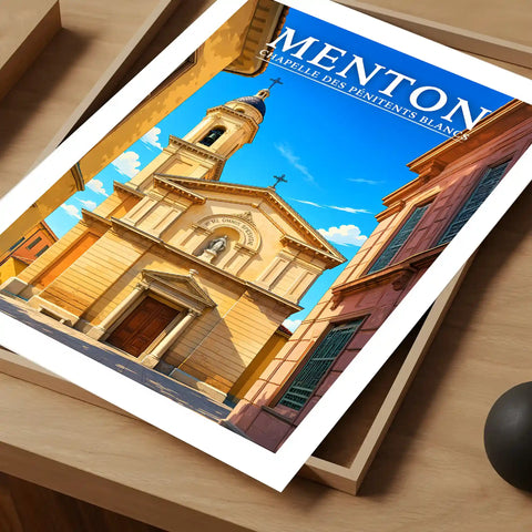 Affiche Menton Chapelle des Pénitents Blancs
