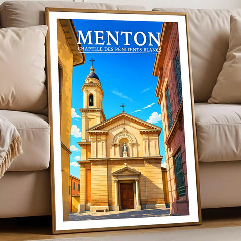 Affiche Menton Chapelle des Pénitents Blancs