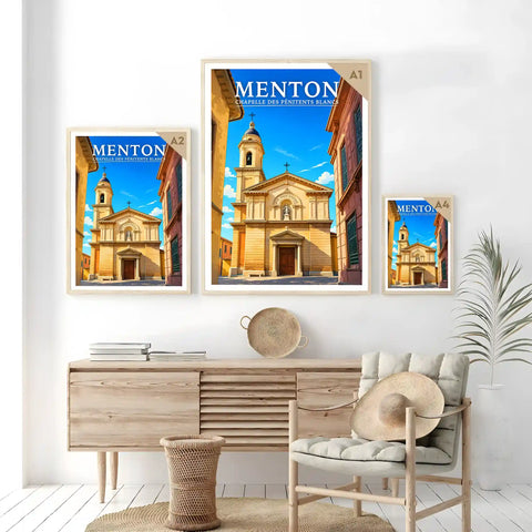 Affiche Menton Chapelle des Pénitents Blancs
