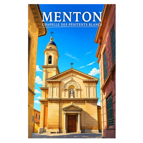 Affiche Menton Chapelle des Pénitents Blancs