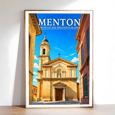 Affiche Menton Chapelle des Pénitents Blancs