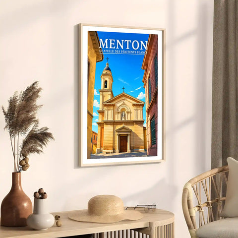 Affiche Menton Chapelle des Pénitents Blancs