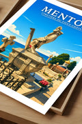 Affiche Menton Cimetière du Vieux-Château