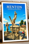 Affiche Menton Cimetière du Vieux-Château