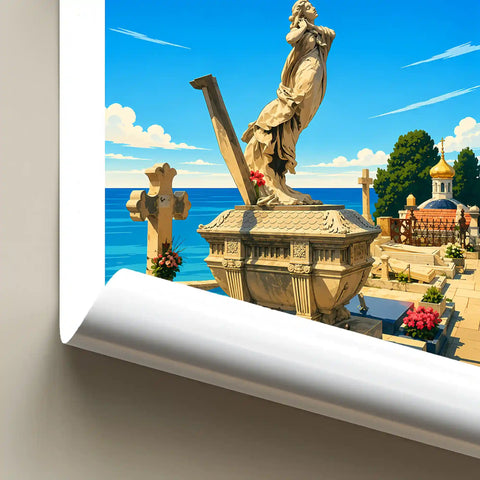 Affiche Menton Cimetière du Vieux-Château